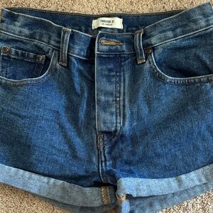 Forever 21 Classic Blue Denim Shorts